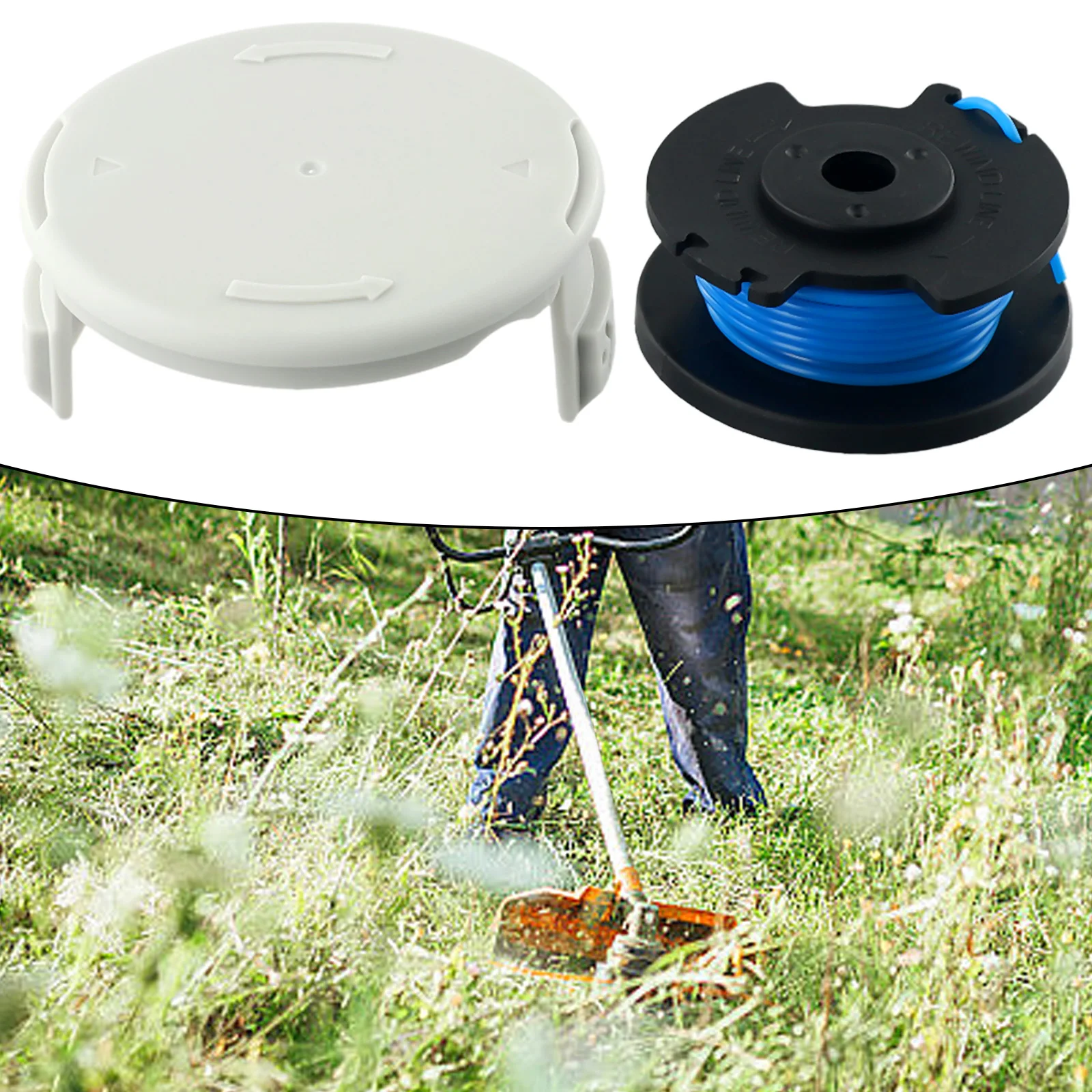 Spool Line+Bobbin Cover Kit For RAC124 OLT1831S RLT1830H13 String Trimmer Home Garden Power Tool Replacement Accessories
Spool Line+Bobbin Cover Kit For RAC124 OLT1831S RLT1830H13 String Trimmer Home Garden Power Tool Replacement Accessories