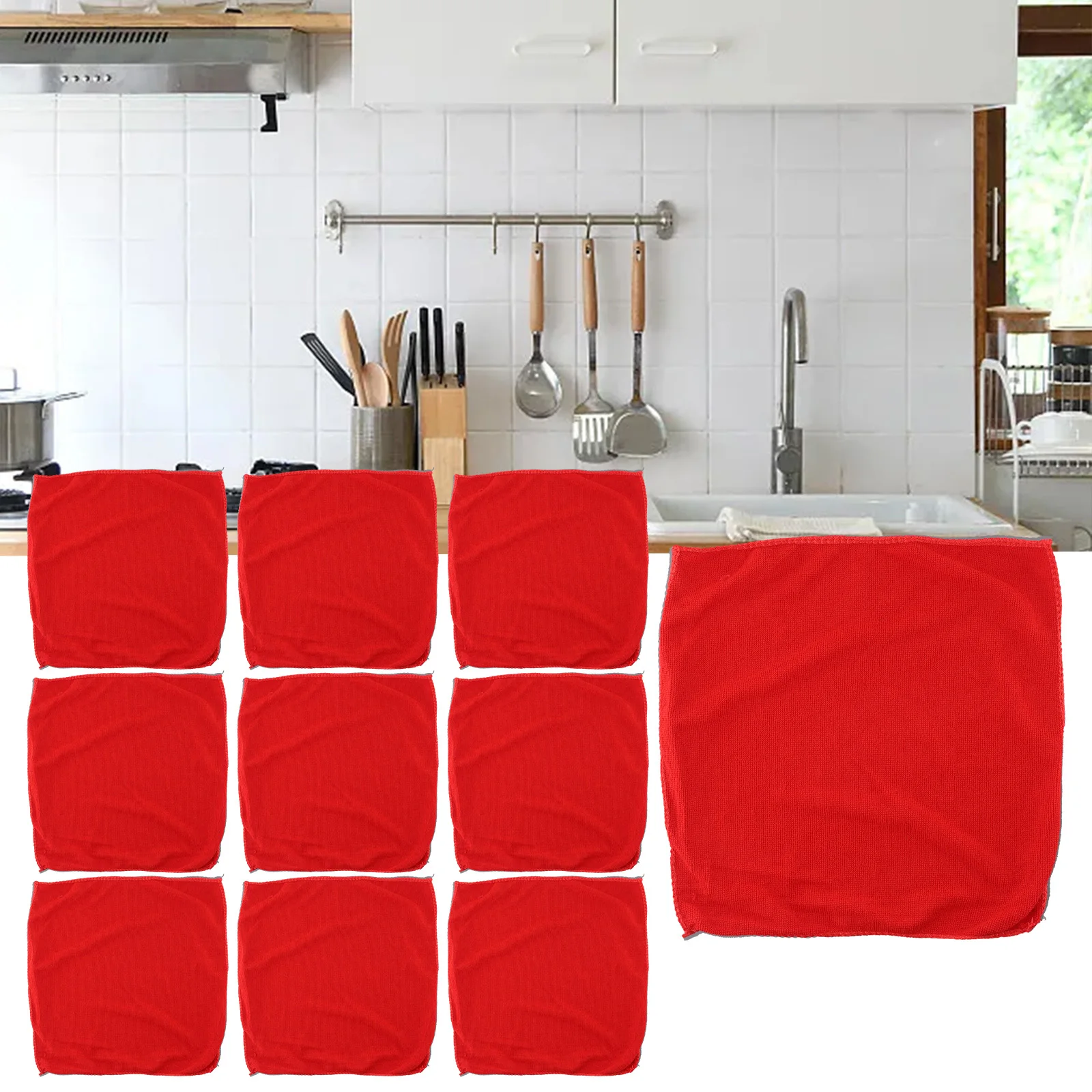 Cloth Towels 10Pcs Accessories Aseptic Workshop Aseptic workshop Cleaning Durable Kitchen Microfiber Recyclable Red
Cloth Towels 10Pcs Accessories Aseptic Workshop Aseptic workshop Cleaning Durable Kitchen Microfiber Recyclable Red