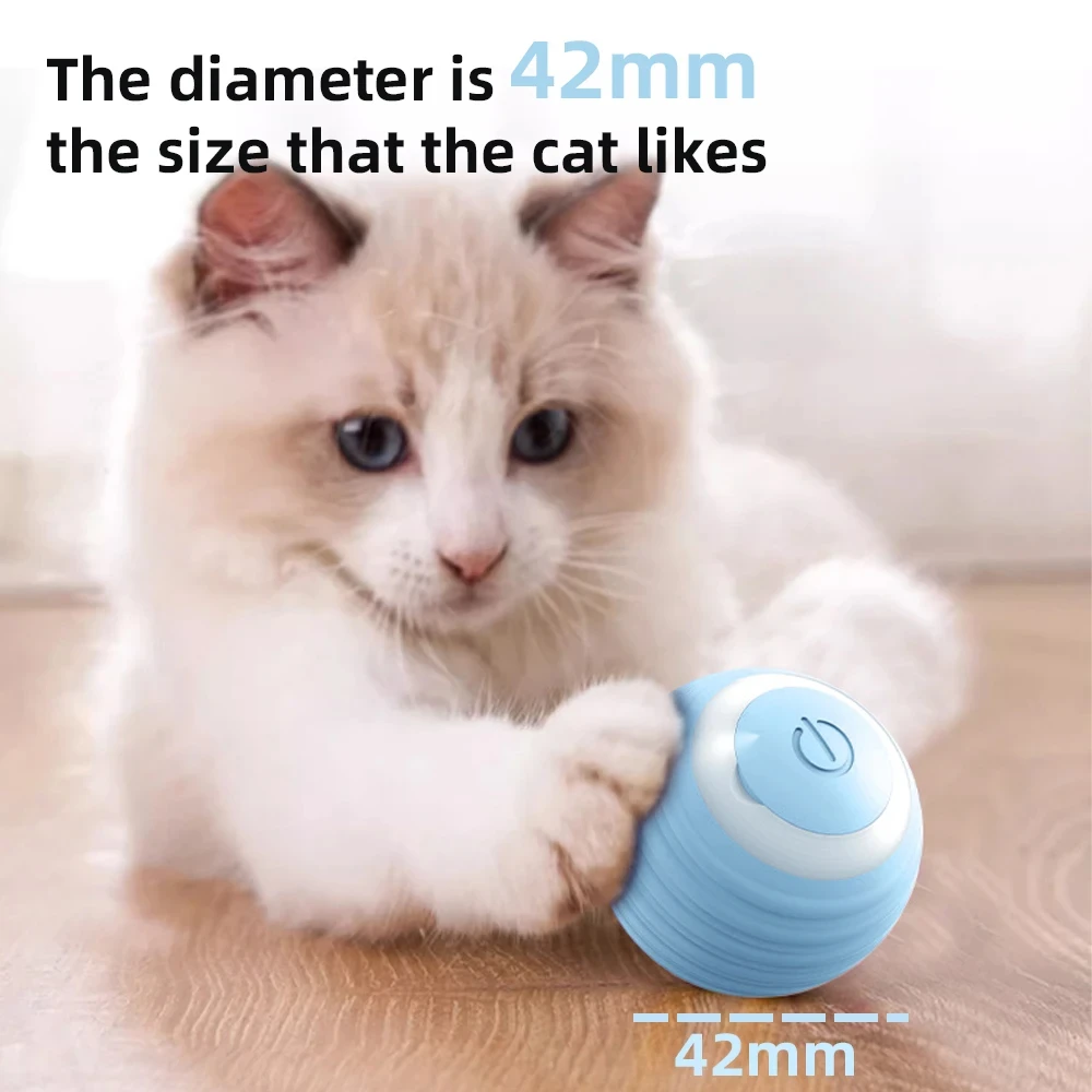 

Smart Cat Toys Automatic Rolling Ball Electric Cat Toys Interactive for Cats Training Self-moving Kitten Toys for Indoor Playing