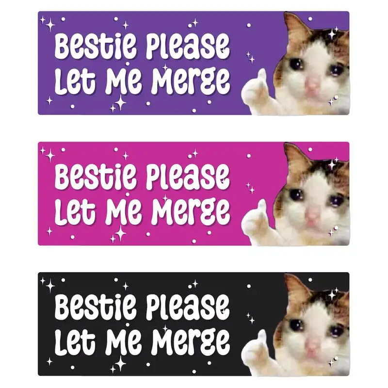 3Pcs Crying Cat Car Stickers Thumbs Up Cat Decal Creative Crying animal Sticker Funny Cute Bumper Sticker Auto Decor Accessories
3Pcs Crying Cat Car Stickers Thumbs Up Cat Decal Creative Crying animal Sticker Funny Cute Bumper Sticker Auto Decor Accessories
