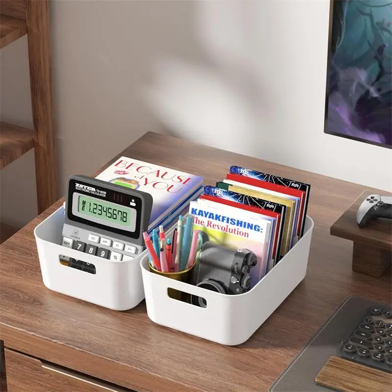 Plastic Portable Storage Box, Multifunctional Desktop Miscellaneous Storage Box, Suitable for Living Room, Kitchen, Bedroom Plastic Portable Storage Box, Multifunctional Desktop Miscellaneous Storage Box, Suitable for Living Room, Kitchen, Bedroom