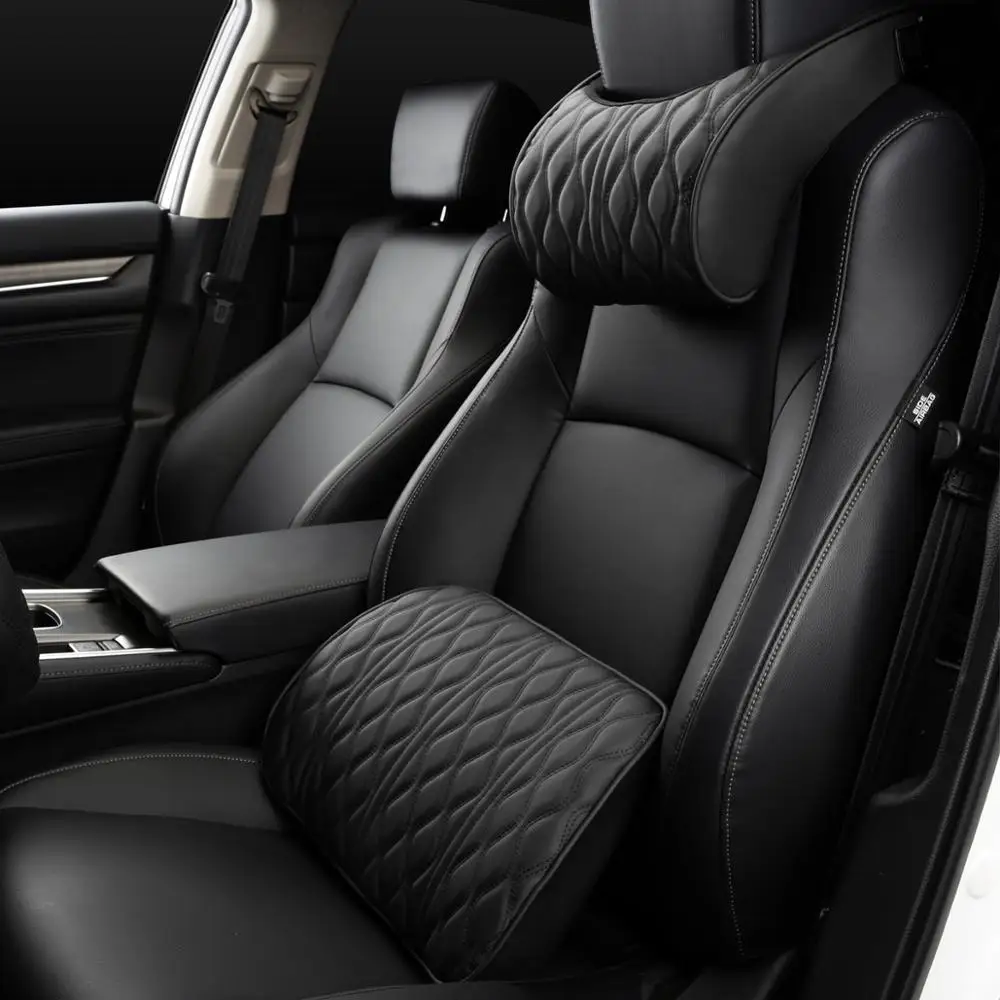 Memory Foam Car Headrest Pillow Leather Embroidered Seat Supports Sets Back Cushion Adjustment Auto Neck Rest Lumbar Pillows
Memory Foam Car Headrest Pillow Leather Embroidered Seat Supports Sets Back Cushion Adjustment Auto Neck Rest Lumbar Pillows