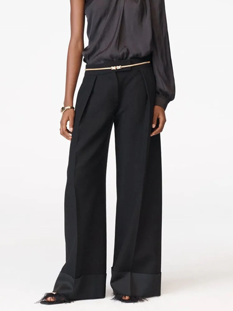 Zach AiIsa autumn new women's fashionable temperament versatile silk satin texture loose casual pocket drape straight pants
Zach AiIsa autumn new women's fashionable temperament versatile silk satin texture loose casual pocket drape straight pants