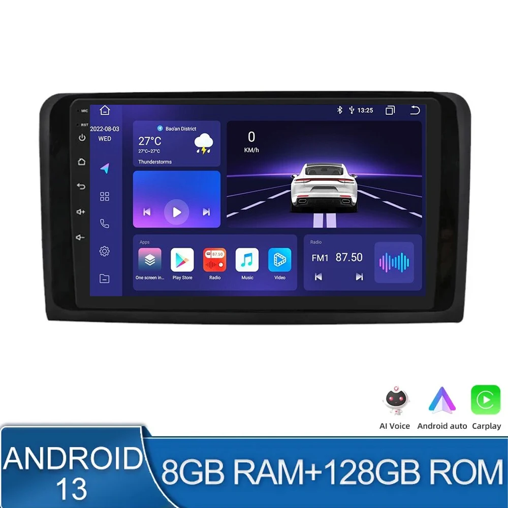 Автомобильный мультимедийный плеер, стерео-система на Android 13, 2DIN, с GPS, Навигатором, Bluetooth, 4G DSP, для Mercedes Benz ML-Class W164 GL X164
Автомобильный мультимедийный плеер, стерео-система на Android 13, 2DIN, с GPS, Навигатором, Bluetooth, 4G DSP, для Mercedes Benz ML-Class W164 GL X164
