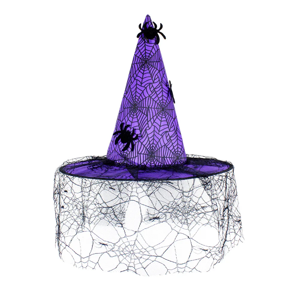 Halloween Hat Witch Spider Webbing Witch Decoration Props Adult Children Cosplay Witch Headwear
Halloween Hat Witch Spider Webbing Witch Decoration Props Adult Children Cosplay Witch Headwear