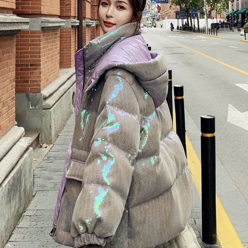 Winter Coat for Women Bread Jacket Parkas Hooded Cotton Padded Jacket Short Tops Warmth Thicker Plus Size Korean Fashion Brands
Winter Coat for Women Bread Jacket Parkas Hooded Cotton Padded Jacket Short Tops Warmth Thicker Plus Size Korean Fashion Brands