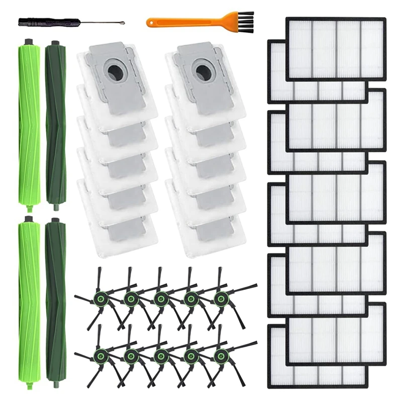 

34Pc Roller Side Brush Filters Bags Spare Parts Accessories For Irobot Roomba S9 (9150) S9+ S9 Plus (9550) S Series Robot Vacuum