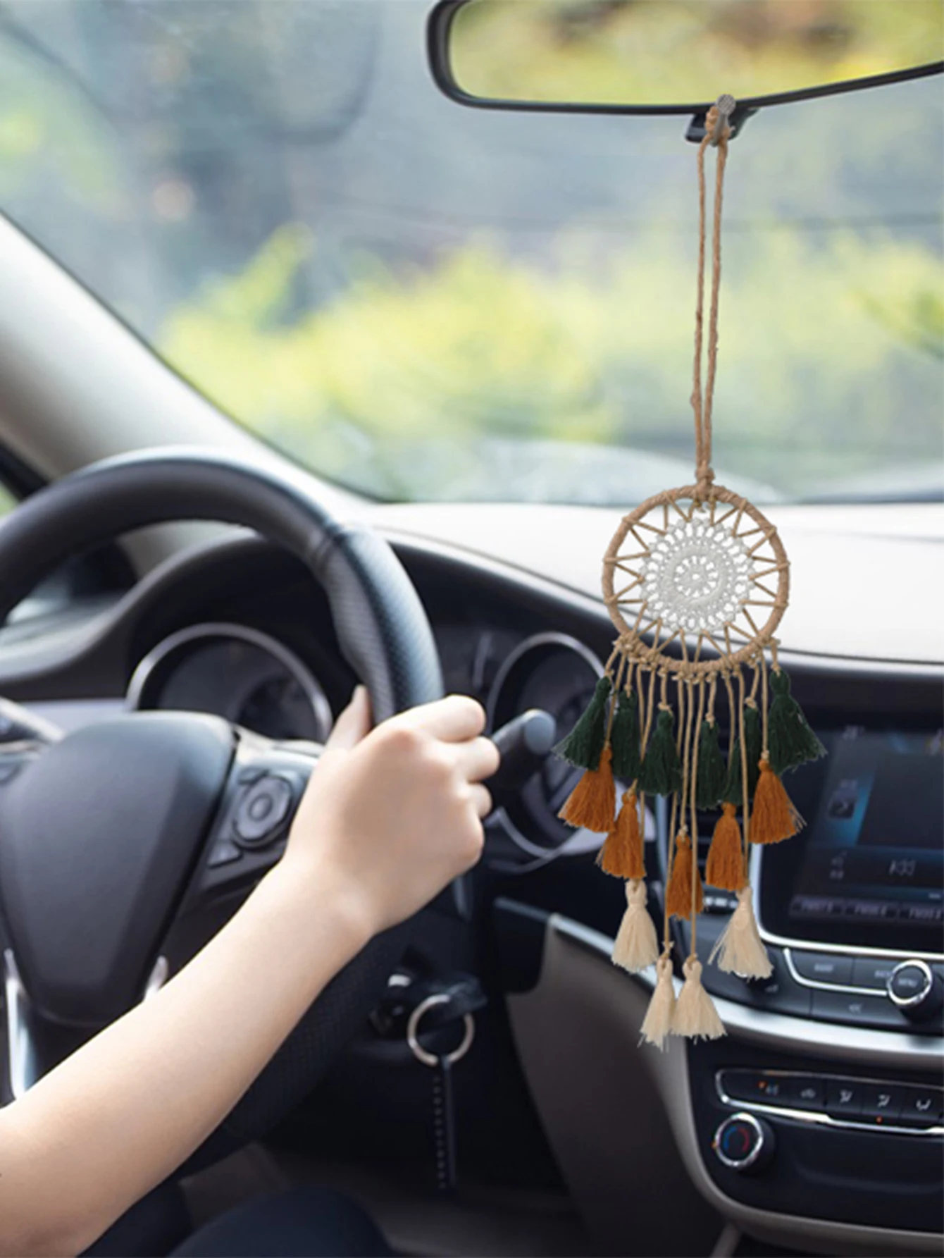 Mini Macrame Dream Catcher - Boho Wall & Car Ornament 3 S14d3bab60a12417d8b3da68d56d9c076h