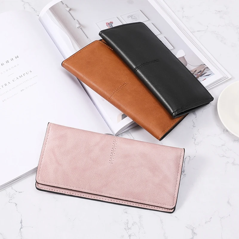 Korean Version Women's Long Solid Color Simple Thin Wallet Multi-card Anti-degaussing Retro Change Handbag
Korean Version Women's Long Solid Color Simple Thin Wallet Multi-card Anti-degaussing Retro Change Handbag