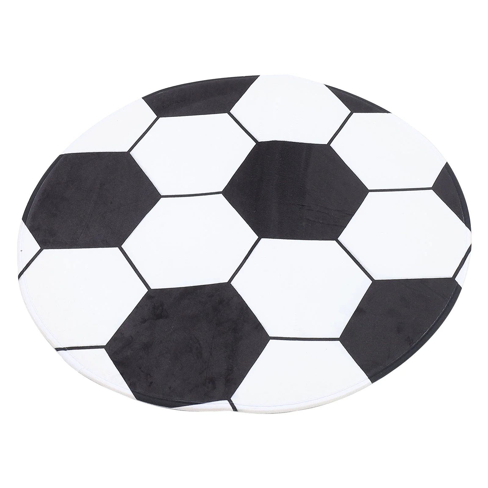 

Sewacc Kitchen Mat Soccer Rug Round Circle Area Rug Football Check Carpet Floor Chair Mat Decorative Entrance Door Mat Kids