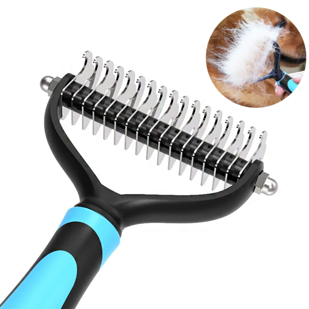 Pet Deshedding Brush Dog Pets Hair Remover Cat Comb Double Sided Dematting Puppy Fur Grooming Removal Tools
Pet Deshedding Brush Dog Pets Hair Remover Cat Comb Double Sided Dematting Puppy Fur Grooming Removal Tools
