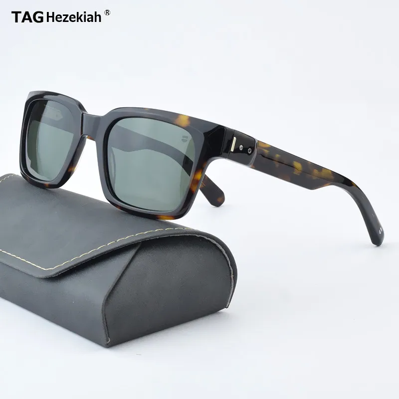 

TAG Hezekiah luxury Brand vintage Polarized Sun glasses Men Women T8761 Sunglass Men's Driving Sunglasses Fashion Male Acetate