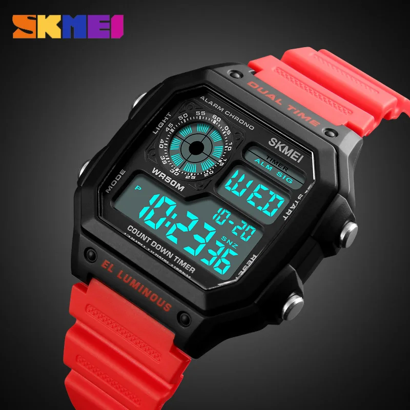 

SKMEI Outdoor Sports Watch Men Waterproof Luminous LED Digital Watches Male Clocks Men's Watch Relojes Deportivos Herren Uhren