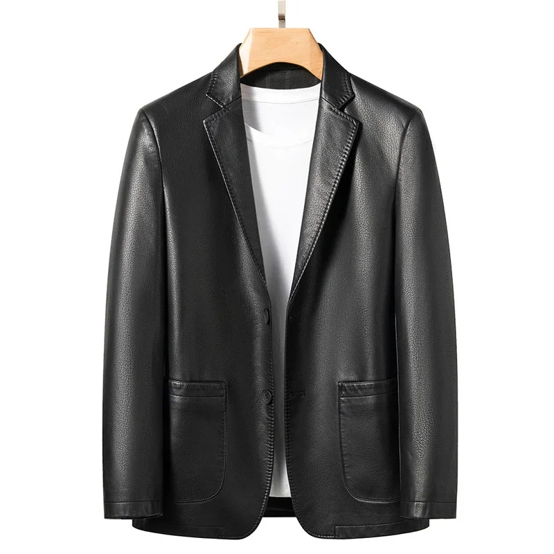 Men Blazer Casual Spring And Autumn Business Men's Leather Coat Genuine New Jackets Suit Man Luxury High Quality
Men Blazer Casual Spring And Autumn Business Men's Leather Coat Genuine New Jackets Suit Man Luxury High Quality