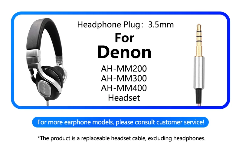 For Denon AH-MM400 MM200 MM300 Headset Replaceable TYPE-C to MM400 Single Crystal Copper Cable For Denon AH-MM400 MM200 MM300 Headset Replaceable TYPE-C to MM400 Single Crystal Copper Cable