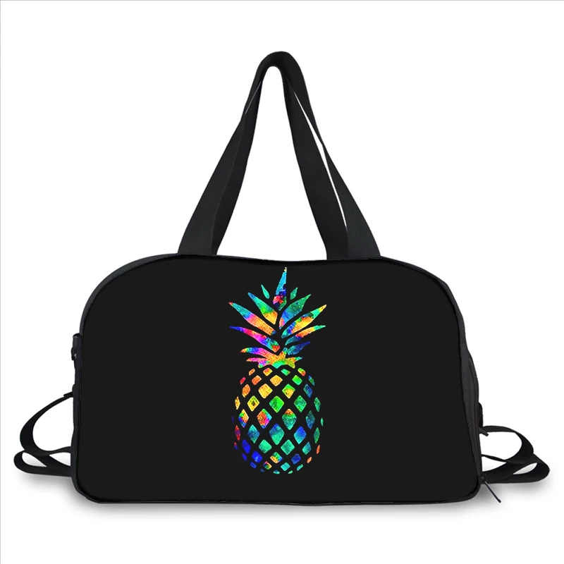 

Pineapple Fruits fresh 3D printing fashion trend portable large capacity multi-function messenger bag travel bag