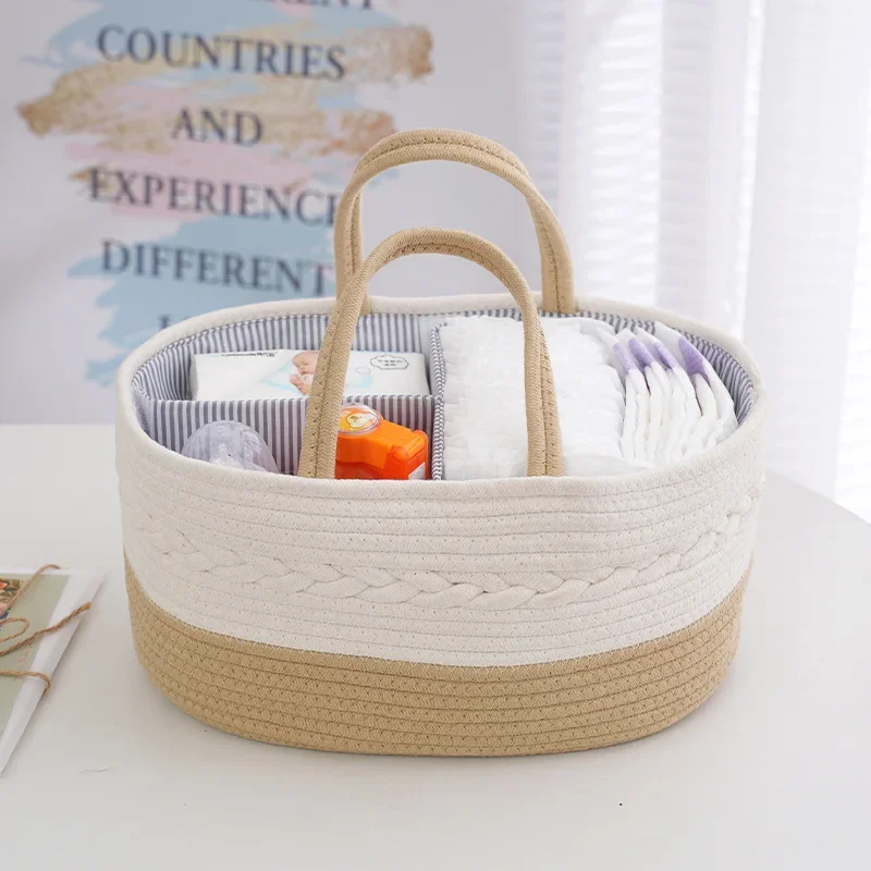 Multifunctional Travel Out Portable Mommy Bag Cotton Rope Partition Diaper Bag Diaper Storage Bag Baby Diaper Storage Basket
Multifunctional Travel Out Portable Mommy Bag Cotton Rope Partition Diaper Bag Diaper Storage Bag Baby Diaper Storage Basket