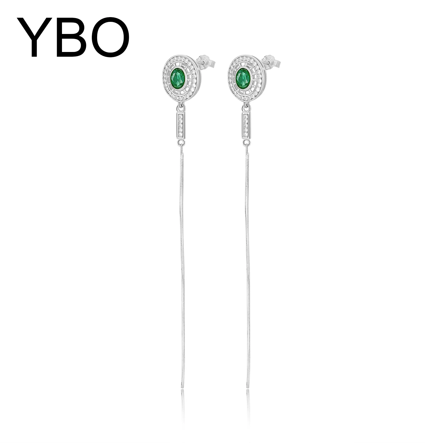 YBO Natural Emerald Dangling Earrings Luxury Women Fashion Tassel Long Earring 925 Sterling Silver Jewelry Party Birthday Jewels
YBO Natural Emerald Dangling Earrings Luxury Women Fashion Tassel Long Earring 925 Sterling Silver Jewelry Party Birthday Jewels