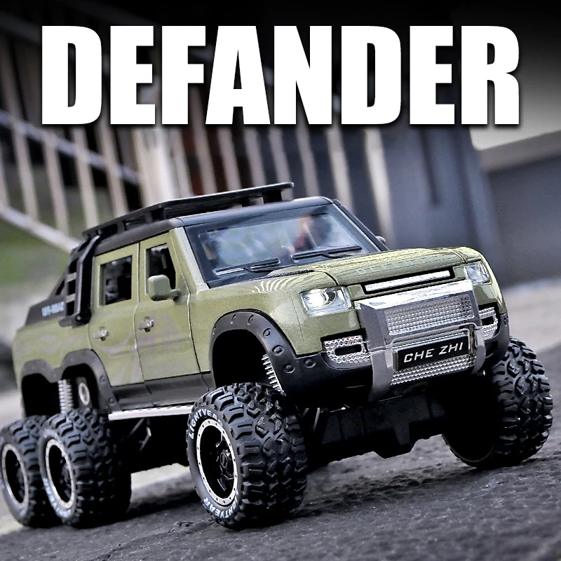 1:24 Defender Flying Huntsman 110 6x6 литые автомобили и игрушечные автомобили, металлическая Игрушечная модель автомобиля со звуком и фотоколлекцией, детская игрушка
1:24 Defender Flying Huntsman 110 6x6 литые автомобили и игрушечные автомобили, металлическая Игрушечная модель автомобиля со звуком и фотоколлекцией, детская игрушка