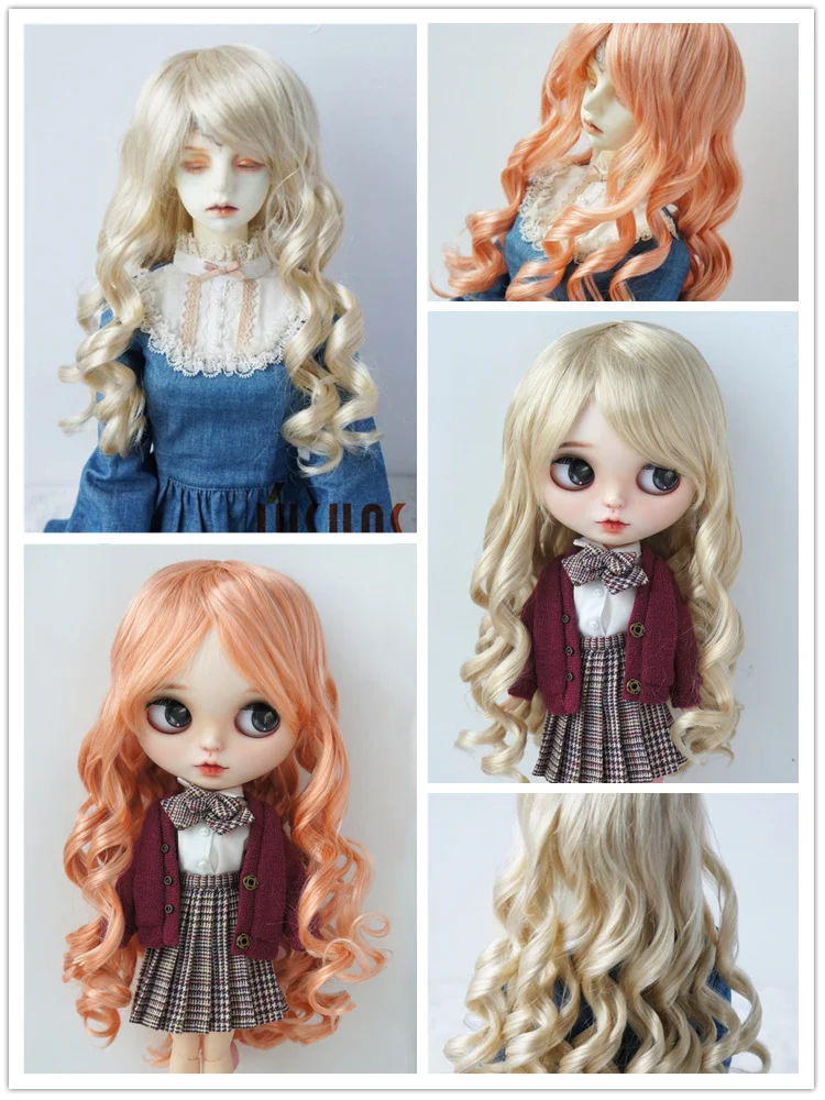 JD276 1/8 1/6 1/4 1/3 Curly BJD Synthetic Mohair Wig From Size 5-6inch to 9-10Inch Doll Hair OB11 YOSD MSD SD Blythe Accessories
JD276 1/8 1/6 1/4 1/3 Curly BJD Synthetic Mohair Wig From Size 5-6inch to 9-10Inch Doll Hair OB11 YOSD MSD SD Blythe Accessories