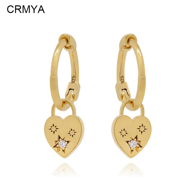 CRMYA Gold Plated Drop Earrings For Women Vintage Piercing CZ Zircon Heart Dangle Earrings 2023 Female Jewelry Wholesale
CRMYA Gold Plated Drop Earrings For Women Vintage Piercing CZ Zircon Heart Dangle Earrings 2023 Female Jewelry Wholesale