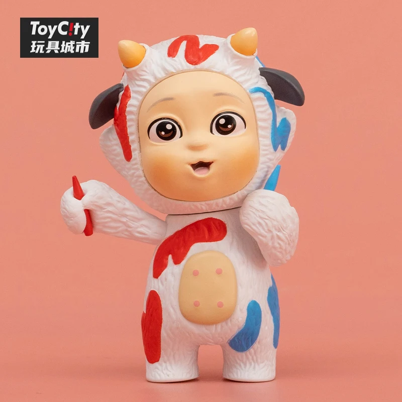 

Toycity ангел мальчик с добрыми пожеланиями, строительная Милая модель, кукла, игрушки, фигурка глухая коробка 100%, оригинальная коллекция подарков