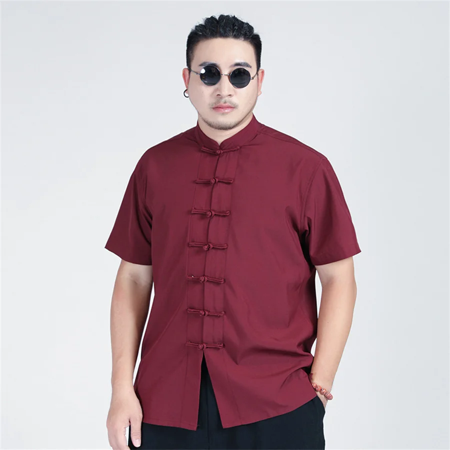 Men Shirts Mandarin Collar Chinese Style Short Sleeve Summer Oversize 6XL 7XL 8XL 10XL Plus Size Formal Black White Casual Tops
Men Shirts Mandarin Collar Chinese Style Short Sleeve Summer Oversize 6XL 7XL 8XL 10XL Plus Size Formal Black White Casual Tops