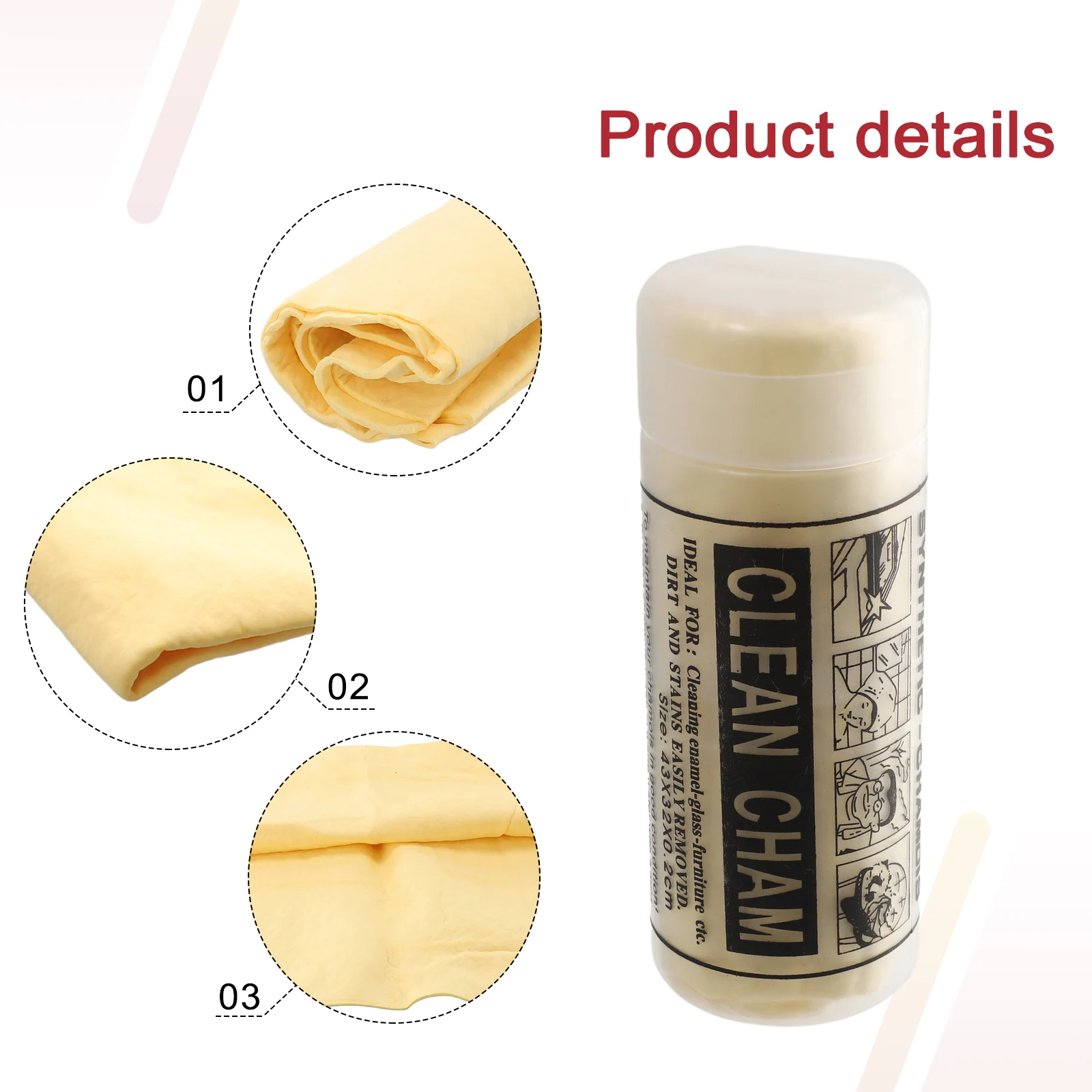 High Quality Clean Towel Quick Dry Towel Multi-purpose Universal 16.93inch*12.6 Inch Artificial Leather Household Use
High Quality Clean Towel Quick Dry Towel Multi-purpose Universal 16.93inch*12.6 Inch Artificial Leather Household Use