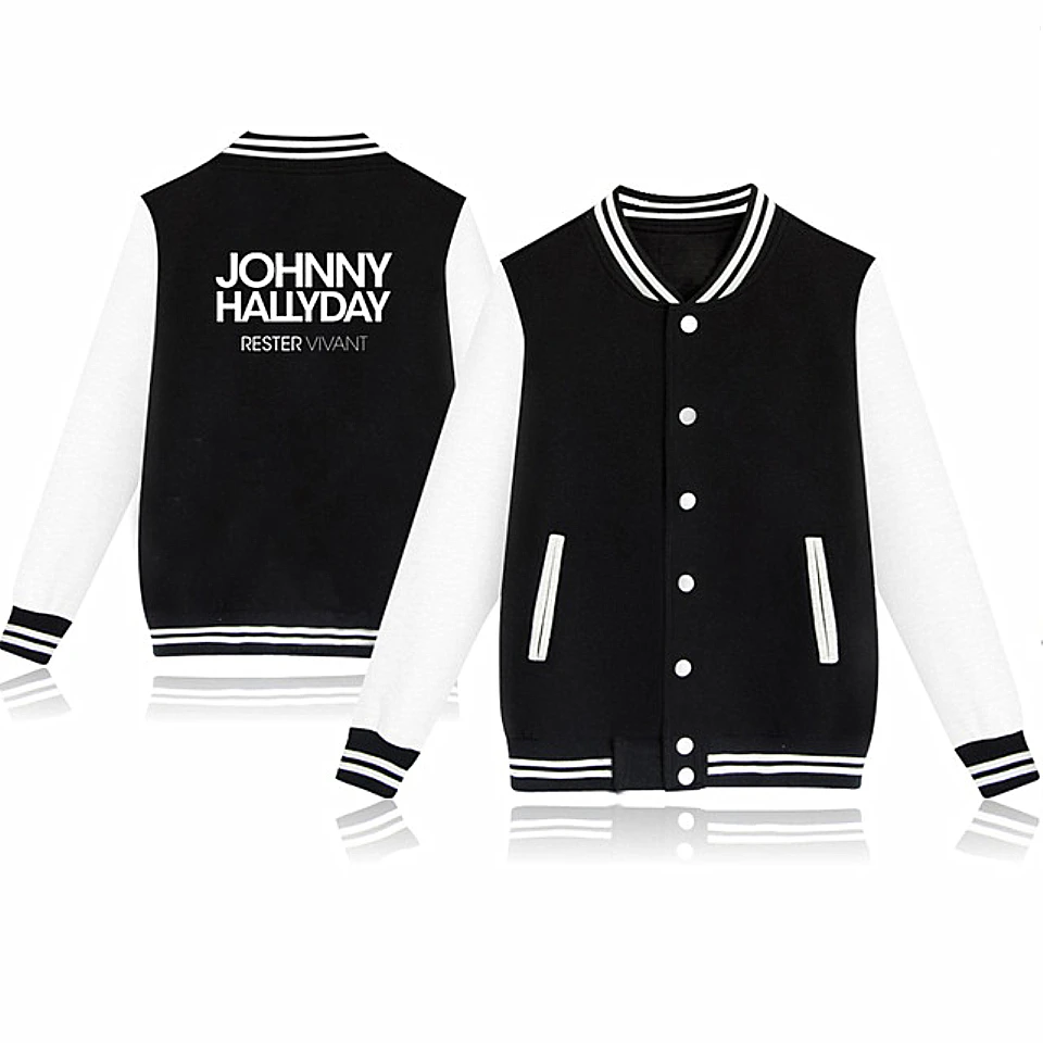 Johnny Hallyday Baseball Jackets Women Winter Fashion Sweatshirts Warm Casual College Student Women Jacket Uniform Coat
Johnny Hallyday Baseball Jackets Women Winter Fashion Sweatshirts Warm Casual College Student Women Jacket Uniform Coat