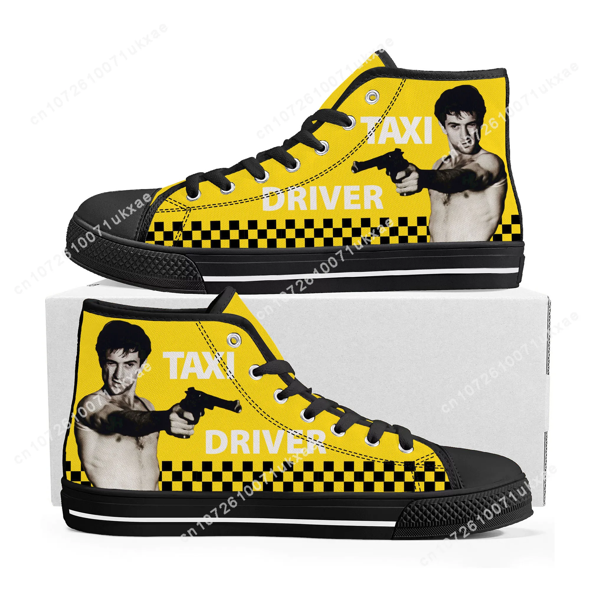 Taxi Driver High Top Sneakers Men Women Teenager High Quality Travis Bickle Canvas Sneaker couple Shoe Casual Custom Made Shoes
Taxi Driver High Top Sneakers Men Women Teenager High Quality Travis Bickle Canvas Sneaker couple Shoe Casual Custom Made Shoes