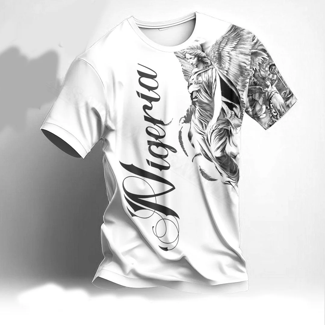 Nigeria Country National Flag Emblem 3D Print Mesh Fiber T-Shirts Top Summer Tee Mens Shorts Sleeve Sports Casual Clothing
Nigeria Country National Flag Emblem 3D Print Mesh Fiber T-Shirts Top Summer Tee Mens Shorts Sleeve Sports Casual Clothing