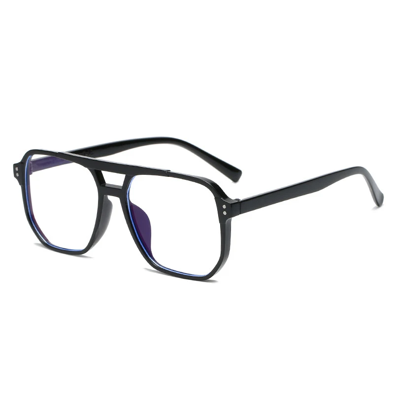 Lunettes d'ordinateur transparentes pour hommes et femmes, lunettes carrées anti-lumière bleue, lunettes bloquant les lunettes, lunettes optiques 6