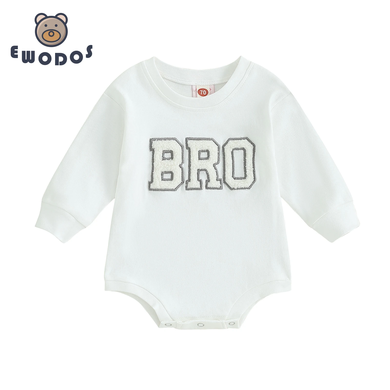 EWODOS Toddler Baby Boy Bodysuits Outfits Fuzzy Letter Embroidery Long Sleeve Round Neck Bodysuit Newborn Playsuit Baby Clothes
EWODOS Toddler Baby Boy Bodysuits Outfits Fuzzy Letter Embroidery Long Sleeve Round Neck Bodysuit Newborn Playsuit Baby Clothes