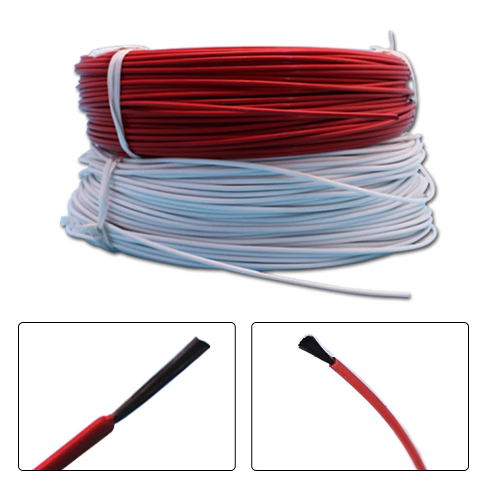 Silicone Rubber Sheath Carbon Fiber Heating Wire Cable 5M 3K 220V Infrared Freeze Water Pipe Frost Warm Underfloor Floor
Silicone Rubber Sheath Carbon Fiber Heating Wire Cable 5M 3K 220V Infrared Freeze Water Pipe Frost Warm Underfloor Floor