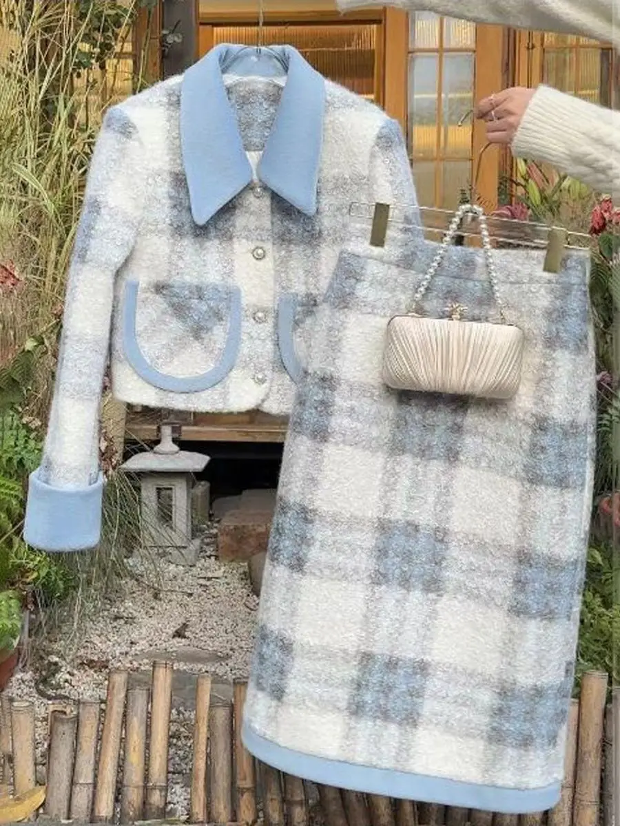 High-end and Fashionable Suit Set for Women 2023 Autumn Winter New Arrivals Thick Patchwork French Vintage Plaid Two-piece Set
High-end and Fashionable Suit Set for Women 2023 Autumn Winter New Arrivals Thick Patchwork French Vintage Plaid Two-piece Set