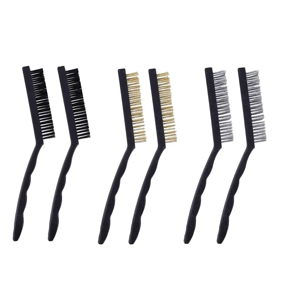 2Pcs 9inch Brass/Nylon/Steel Wire Brush Industrial Metal Polishing Burring Cleaning Brush Paint Rust Remover
2Pcs 9inch Brass/Nylon/Steel Wire Brush Industrial Metal Polishing Burring Cleaning Brush Paint Rust Remover