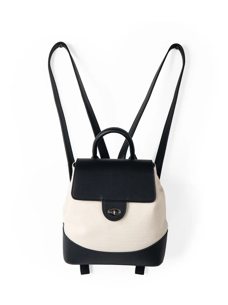 Korean version simple and versatile high-end temperament women's backpack niche design canvas patchwork PU contrast color
Korean version simple and versatile high-end temperament women's backpack niche design canvas patchwork PU contrast color