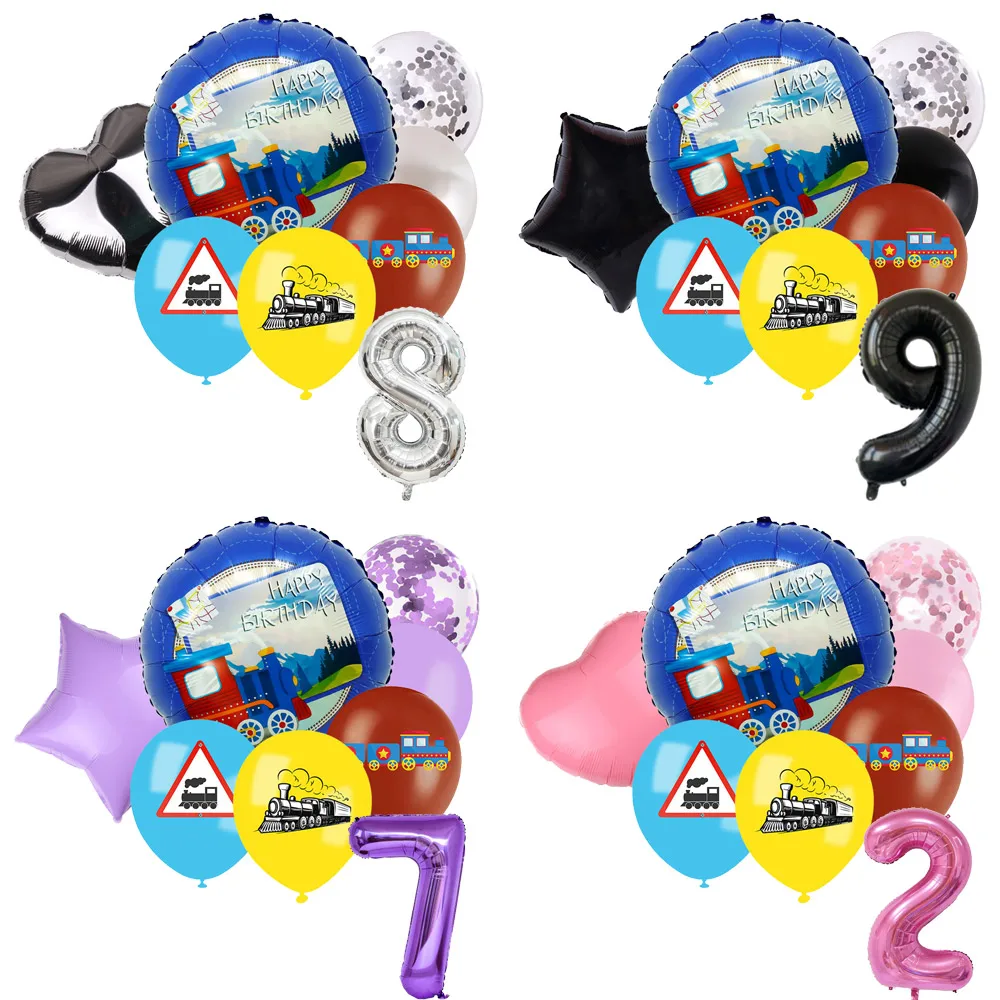 Retro Transportation Steam Train Theme Happy Birthday Party Decoration Latex Metallic Digital Balloon Set Baby Shower Boy Gift
Retro Transportation Steam Train Theme Happy Birthday Party Decoration Latex Metallic Digital Balloon Set Baby Shower Boy Gift