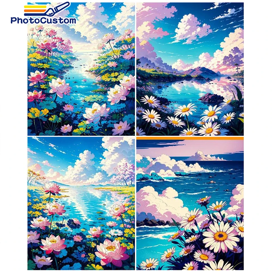 PhotoCustom 40x50cm Paint By Numbers Kit Oil Paints Sky Landscape Painting On Canvas Wall Decoration Adults Drawing Adults Kits
PhotoCustom 40x50cm Paint By Numbers Kit Oil Paints Sky Landscape Painting On Canvas Wall Decoration Adults Drawing Adults Kits