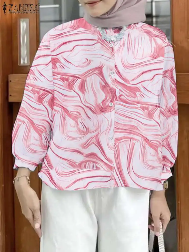 2023 ZANZEA Autumn Vintage Floral Printed Blouse Elegant Women Lapel Neck 3/4 Sleeve Shirt Muslim Tops Bohemian Holiday Blusas
2023 ZANZEA Autumn Vintage Floral Printed Blouse Elegant Women Lapel Neck 3/4 Sleeve Shirt Muslim Tops Bohemian Holiday Blusas