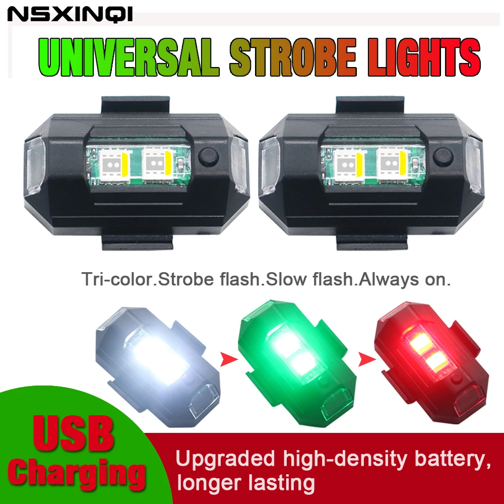 NSXINQI 1piece 3Colors Motorcycle Light RC Drone Car LED Strobe Flash Aircraft Lamp Warning Turn Signal Indicator Lights
NSXINQI 1piece 3Colors Motorcycle Light RC Drone Car LED Strobe Flash Aircraft Lamp Warning Turn Signal Indicator Lights