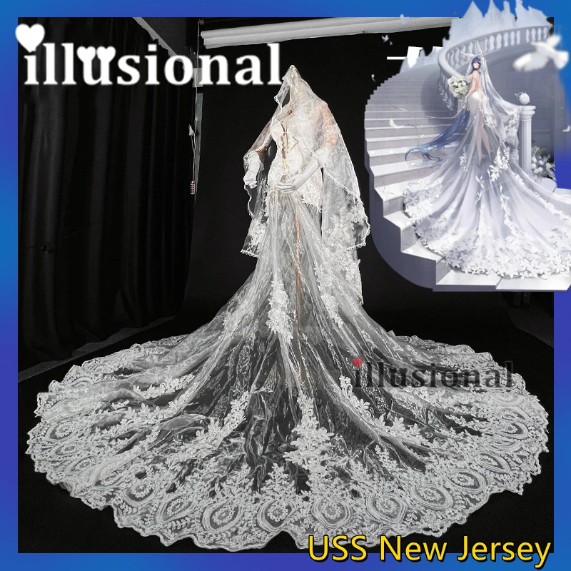 illusional Custom size made Game Azur Lane Cosplays USS New Jersey wedding veil Cosplay Costume New Jersey Bride White dress
illusional Custom size made Game Azur Lane Cosplays USS New Jersey wedding veil Cosplay Costume New Jersey Bride White dress