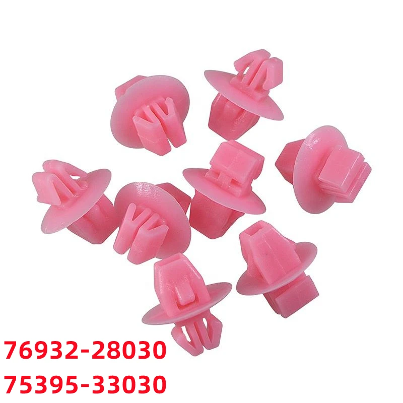 100Pcs Auto Push Retainer Clips Plastic Bumper Rivets Fasteners Nylon Car Door Panel Trim Clips 75395-33030 76932-28030 D140 
100Pcs Auto Push Retainer Clips Plastic Bumper Rivets Fasteners Nylon Car Door Panel Trim Clips 75395-33030 76932-28030 D140
