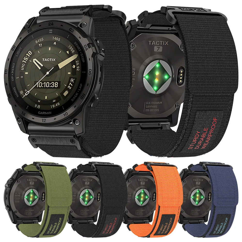 Ремешок нейлоновый для Garmin тактический, быстросъемный браслет для Fenix 7/7X Pro/Instinct 2X, 22 мм 26 мм
Ремешок нейлоновый для Garmin тактический, быстросъемный браслет для Fenix 7/7X Pro/Instinct 2X, 22 мм 26 мм