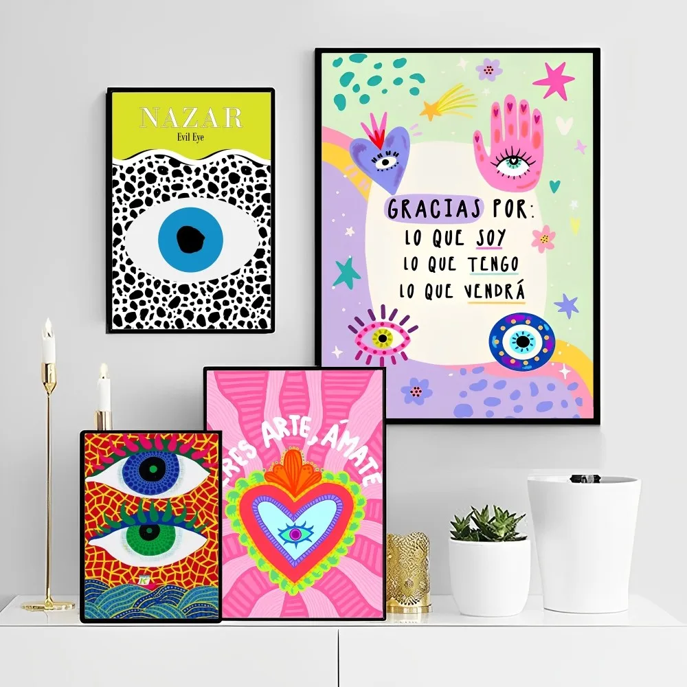 Abstract Eye Shapes Hand Moon Quotes Poster Self-adhesive Art Poster Retro Kraft Paper Sticker DIY Room Cafe Vintage Decorative
Abstract Eye Shapes Hand Moon Quotes Poster Self-adhesive Art Poster Retro Kraft Paper Sticker DIY Room Cafe Vintage Decorative