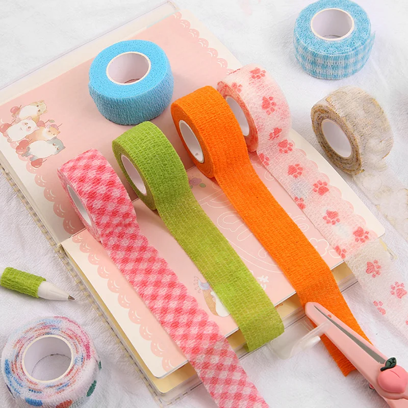 Finger Tape Finger Bandage Colored Wrap Tape Elastic Adhesive Bandage Finger Guard Printed Cartoon Self-adhesive Cute Decor
Finger Tape Finger Bandage Colored Wrap Tape Elastic Adhesive Bandage Finger Guard Printed Cartoon Self-adhesive Cute Decor