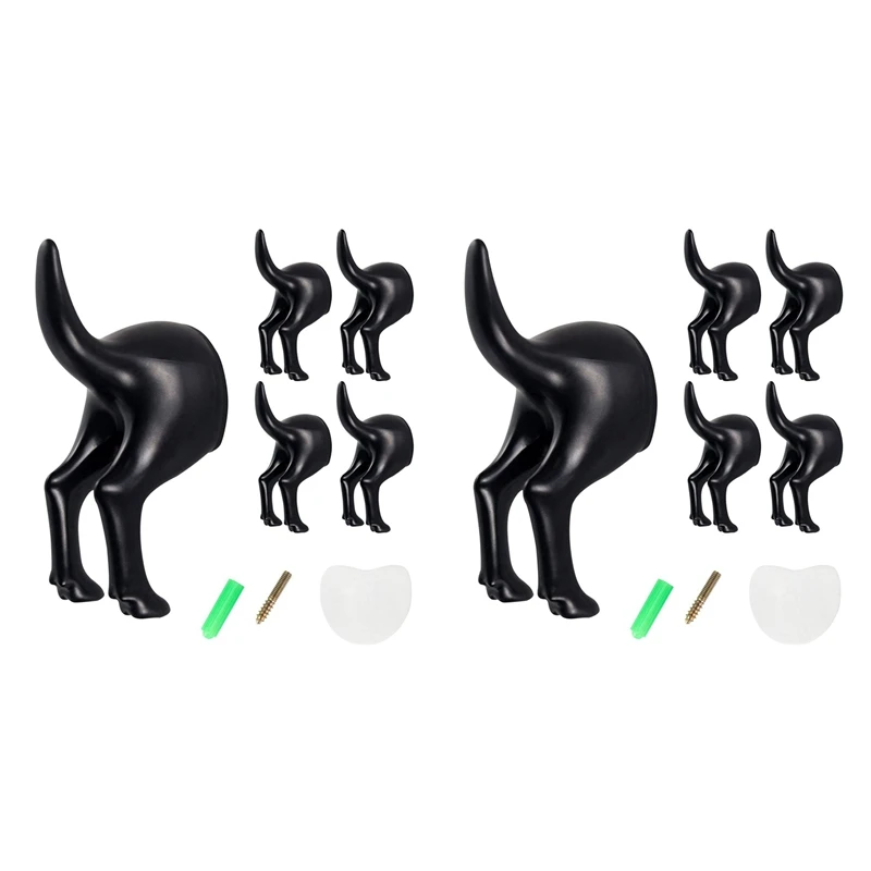 10Pcs Dog Tail Hooks With Set Screws & Double Sided Adhesive Tapes Hat Coat Key Wall Mounted Hanger For Home And Kitchen
10Pcs Dog Tail Hooks With Set Screws & Double Sided Adhesive Tapes Hat Coat Key Wall Mounted Hanger For Home And Kitchen