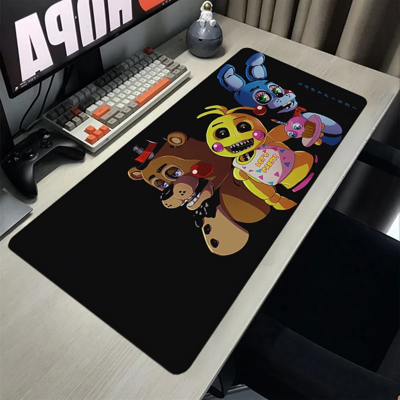 

Horror Pattern Mouse Pad Fnaf Computer Desk Mat Mouse Mats Gamer Keyboard Mat Stitched Edge Mousepad Cabinet Pc Gaming Accessoy