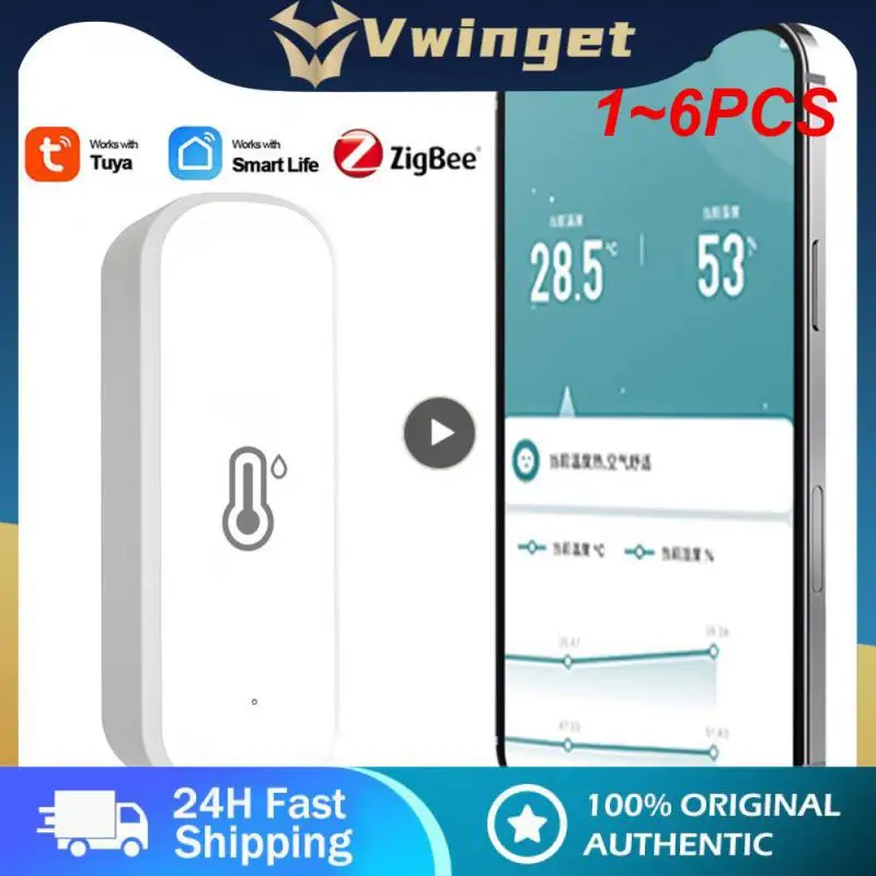 1~6PCS Tuya WiFi Temperature And Humidity Detector Independent Electronic Thermometer Sensor Smart Home Indoor Alexa
1~6PCS Tuya WiFi Temperature And Humidity Detector Independent Electronic Thermometer Sensor Smart Home Indoor Alexa