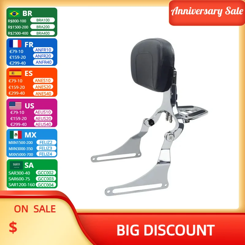 FOVPLUE Motorcycle Multi-Purpose Driver Passenger Backrest Parts For Harley Softail Breakout 2013-2021 Fat Boy 2018-2022
FOVPLUE Motorcycle Multi-Purpose Driver Passenger Backrest Parts For Harley Softail Breakout 2013-2021 Fat Boy 2018-2022